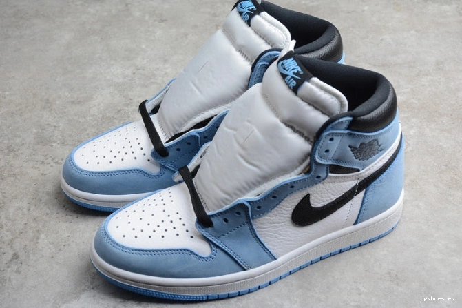 555088-134 AIR High Jordan University Black White Blue Retro 1 0401